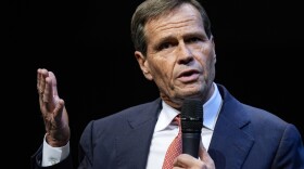 Brad Chambers speaks during a Republican Indiana gubernatorial candidate forum in Carmel, Ind., Thursday, Jan. 25, 2024. Chambers and five other candidates seeking the Republican nomination for Indiana's next governor will take to the debate stage Tuesday, April 23, 2024, two weeks ahead of the state's May 7 primary election.