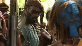 Idris Elba stars as an African warlord in the forthcoming film Beasts of No Nation. Netflix recently purchased distribution rights for the film for nearly $12 million.