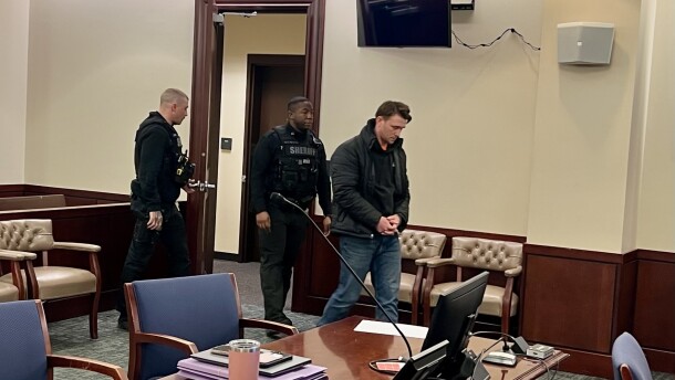 Drake Galarneau, 36, appeared in Albany County Court for his arraignment. 