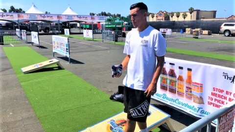 The Throw Down, which is called the world's largest cornhole tournamant, takes place August 21-23 at the Ventura County Fairgrounds.