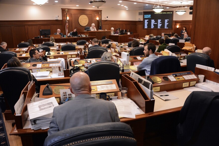 Rep. Dan Ortiz, I-Ketchikan, awaits a vote in the Alaska House of Representatives on Sunday, May 15, 2022 in Juneau, Alaska.