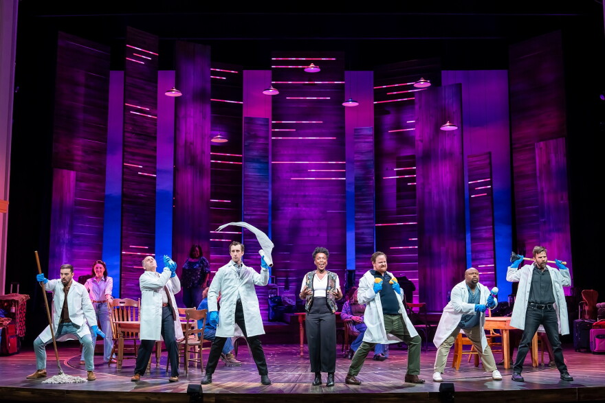 The "Cardiologists" scene in "Come From Away" at Ford's Theatre. Washington, D.C.
