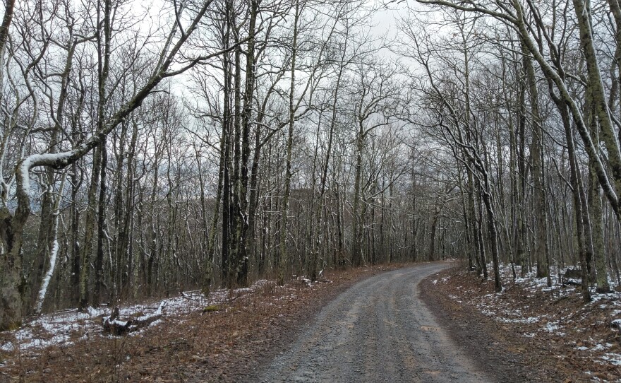 Images of a trip up to transmitter in wintertime.