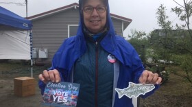 Bethel resident Beverly Hoffman is one of a handful of community members educating the community about Stand For Salmon.