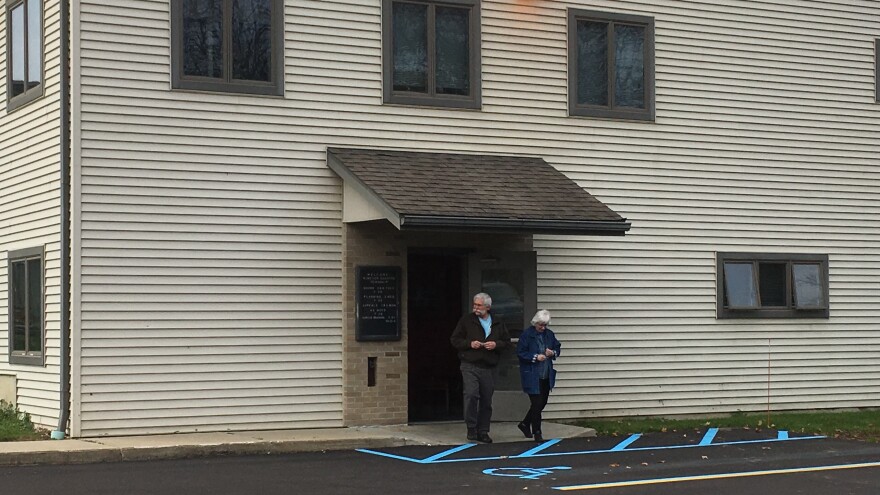 Dimondale voters exiting the polls photo