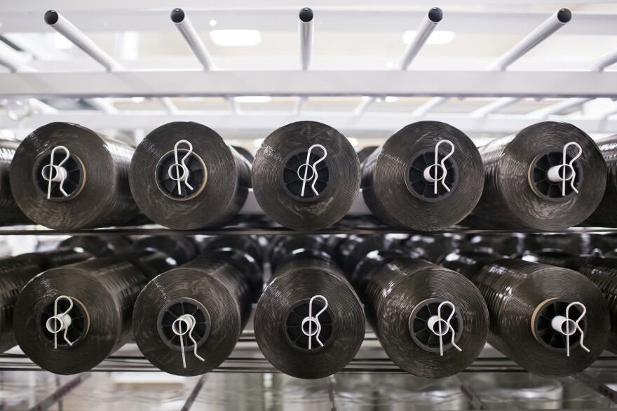 CTC Global uses reels of carbon in manufacturing its conductors, which improve efficiency in power lines. The company exports more than 80 percent of its products.