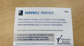 Goodwill vouchers totaling about $30,000 are being distributed to Kentucky veterans for the sixth year in a row.