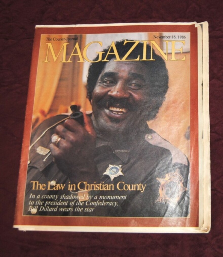 A copy of the Louisville Courier Journal’s Sunday magazine on Nov. 16, 1986, featuring Christian County Sheriff Bill Dillard.