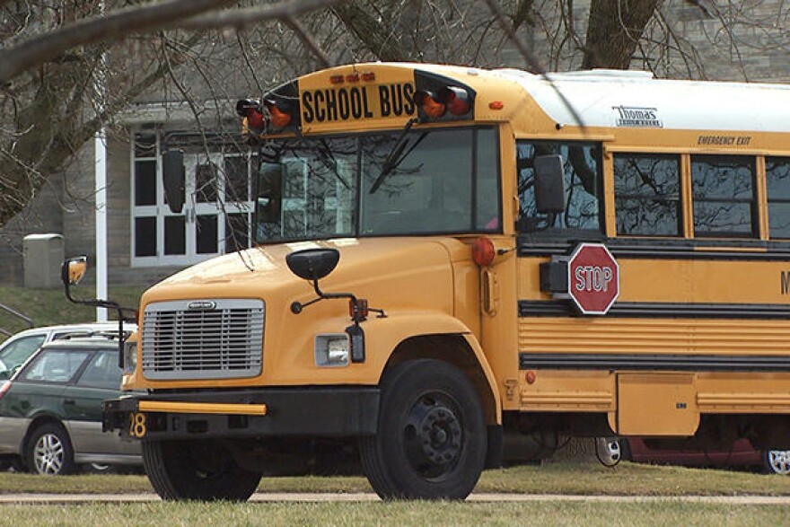 Monroe County Schools Corporation school bus. (WFIU/WTIU)