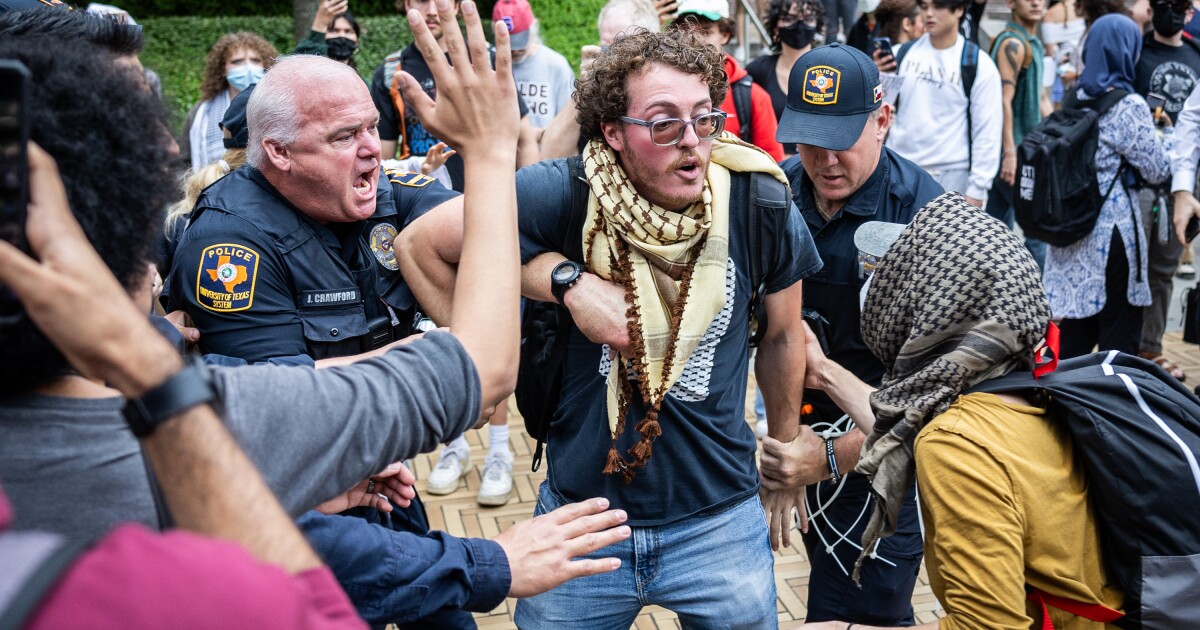 Student sues UT Austin after arrest during pro-Palestinian protest