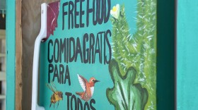 Refr Comunitario's community fridge is pictured on November 1, 2025.