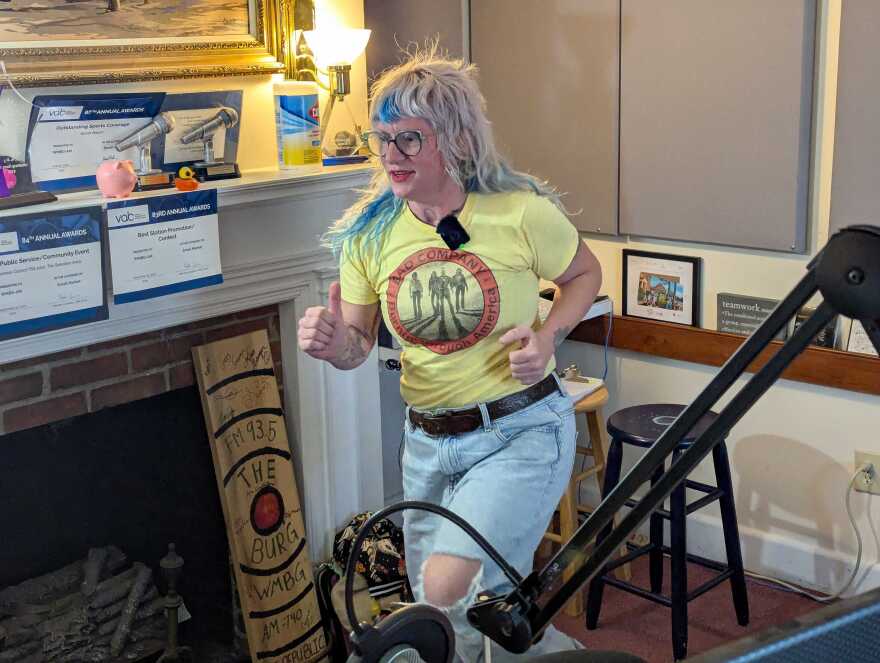 Msesippi goes live on Facebook throughout the morning during songs for "Walk it out Williamsburg," encouraging people to stay active.