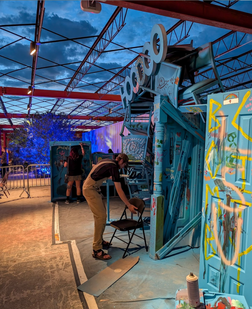 The Hoodoo Mural Festival featured live mural paintings, where attendees had the opportunity to see the artists work on material face-to-face.