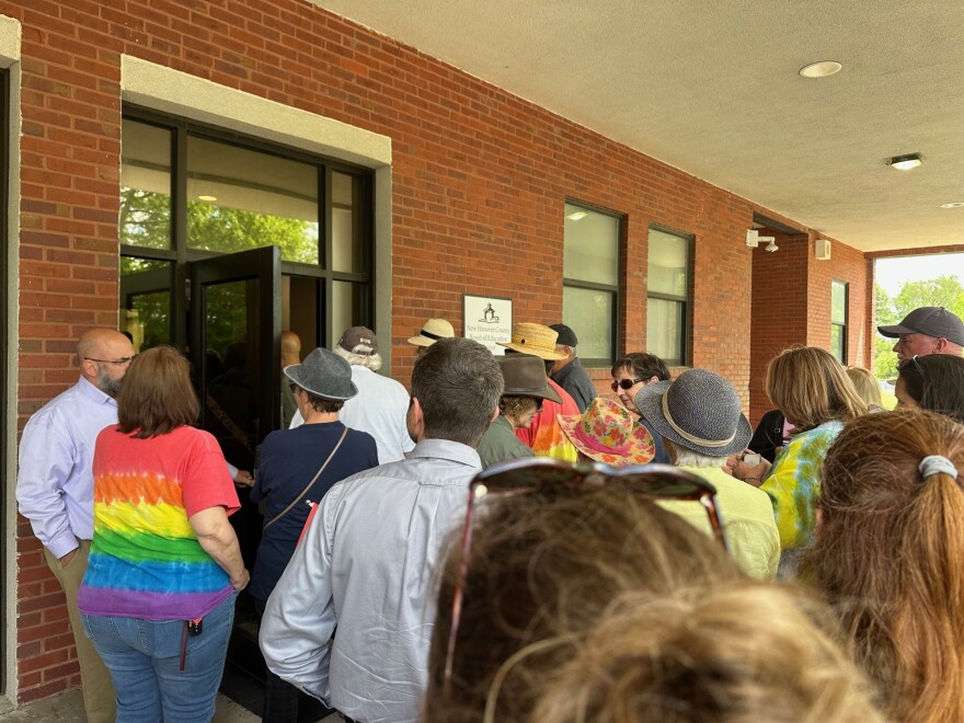 At least 160 people attended Merrick's hearing on Friday, April 11, at 2:00 p.m.