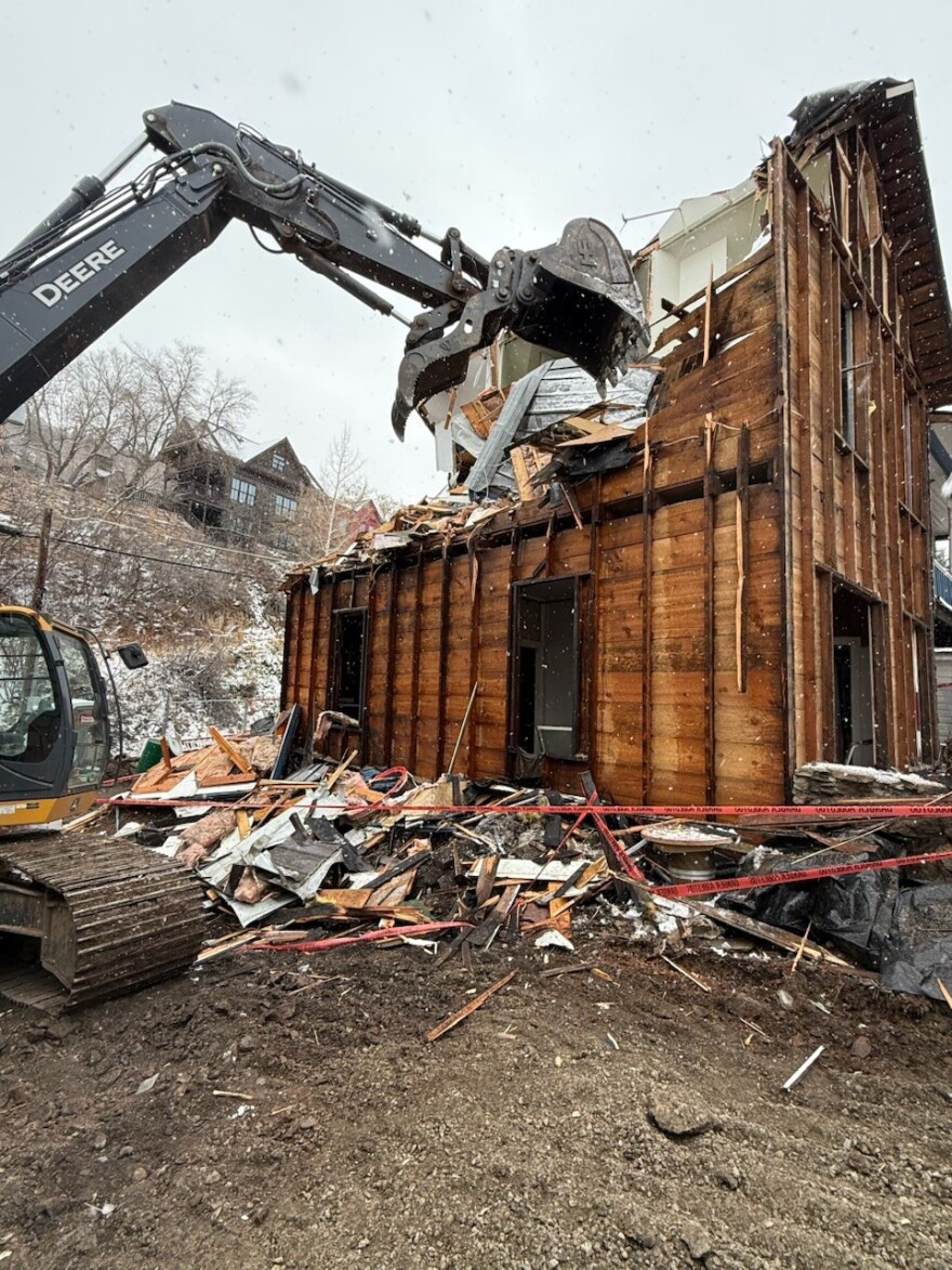 Park City's Centennial House is being demolished and then rebuilt so the historic upper Main Street building can have a new life.