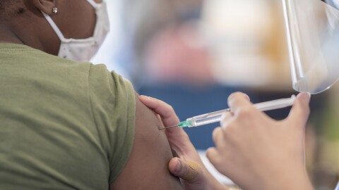 child getting vaccinated