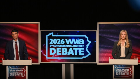 U.S. Rep. Rob Bresnahan and Scranton Mayor Paige Cognetti debate for Pennsylvania's 8th Congressional District seat at WVIA Studios in Pittston.