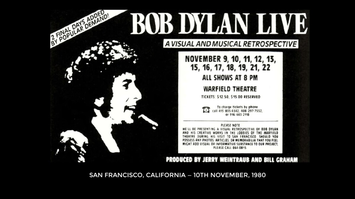 Bob Dylan in the Bay Area