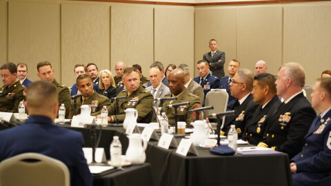 Gov. Henry McMaster, state leaders and military commanders representing South Carolina's military installations met for an annual briefing on Wednesday, Sept. 23, 2026, at the University of South Carolina Alumni Center in Columbia, S.C.
