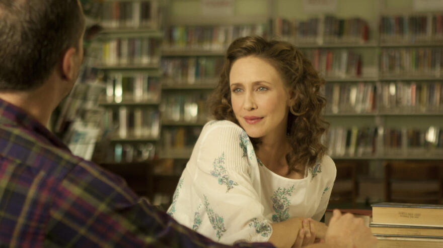 Vera Farmiga plays Corinne Walker, a woman who decides to join and then flee a fundamentalist religious group. The film, directed by Farmiga, is based on Carolyn S. Briggs' memoir <em>This Dark World</em>.