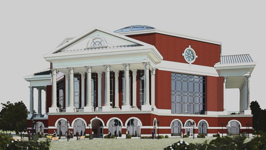 Concept art for Murray State's new library.