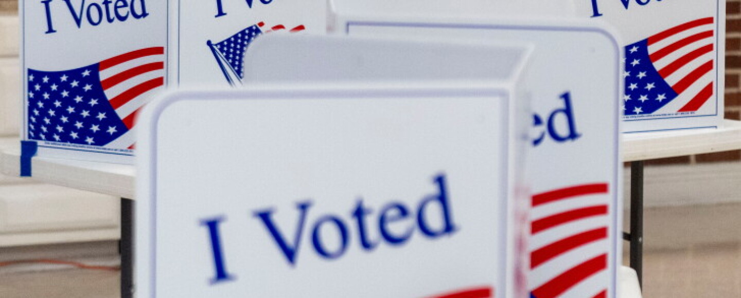 Privacy booths for voting during the last primary election on Saturday, Feb. 24, 2024.