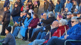 About 300 people turned out on Thursday to mark the six-month anniversary of the Lewiston shootings.