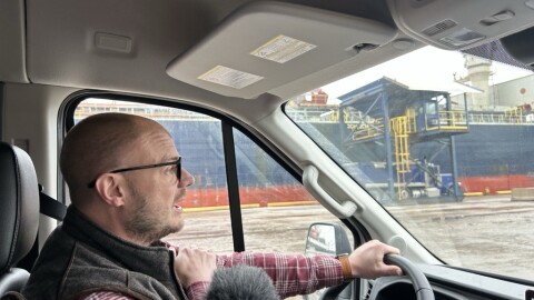 Rev. Joshua Messick gives WYPR a tour of the port on the second anniversary of the Key Bridge collapse.