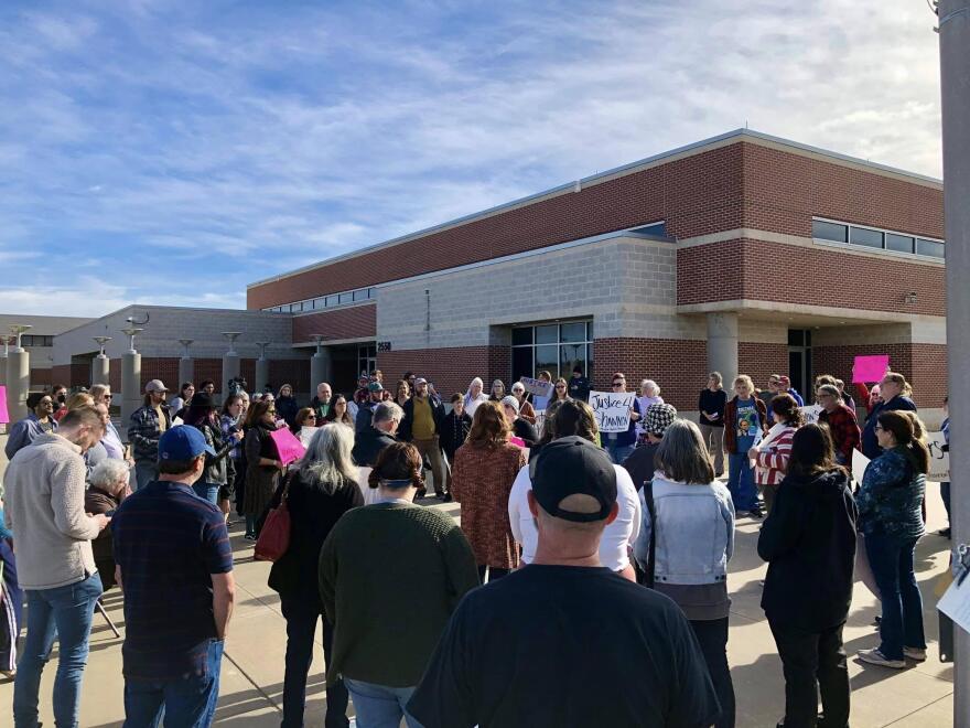 More than 50 people gathered outside of the Cleveland County jail on Jan. 1 to demand information and remember two women who were waiting for mental health evaluations in the facility when they died in December.