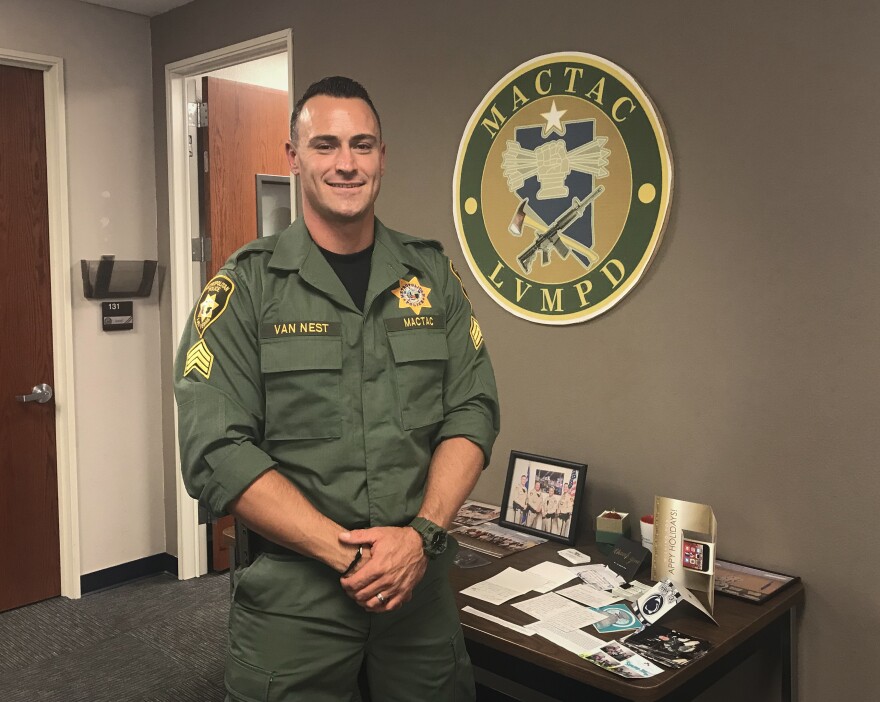 Sgt. Justin Van Nest of the Las Vegas Metropolitan Police Department.