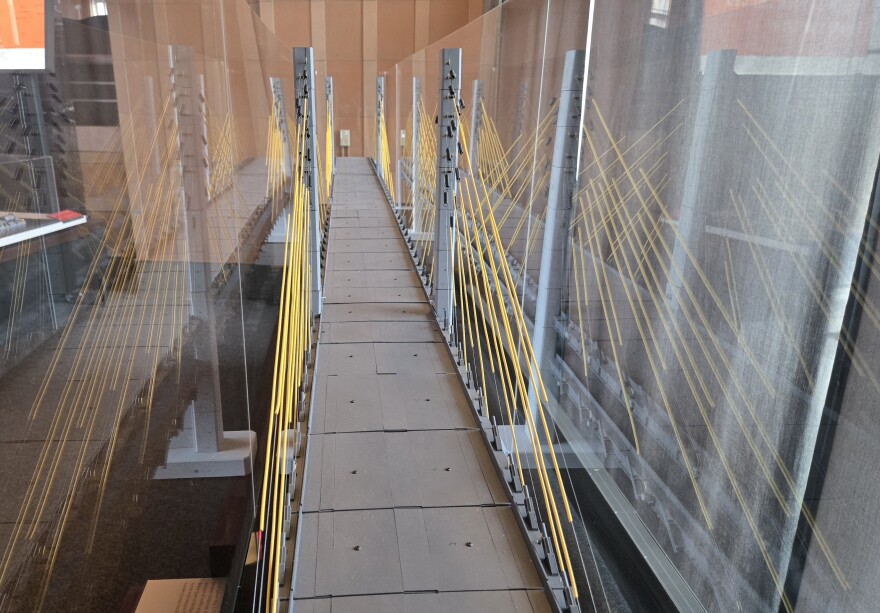 A model of a bridge
