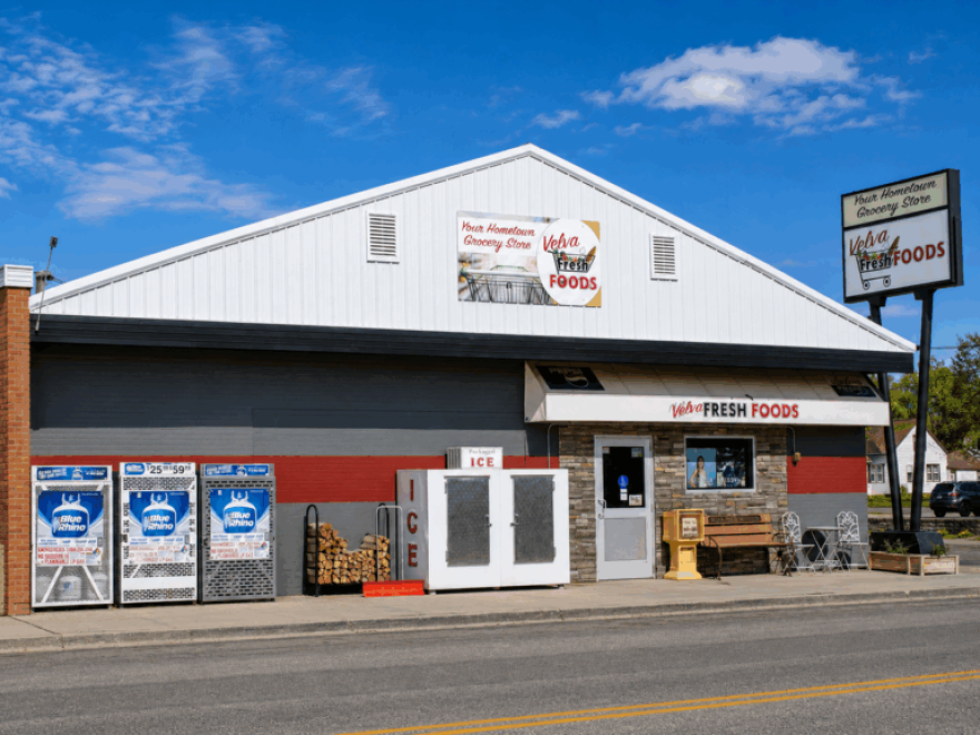 Velva Fresh Foods is a family owned grocery store that has to compete with larger stores in Minot, North Dakota, about 20 miles away.