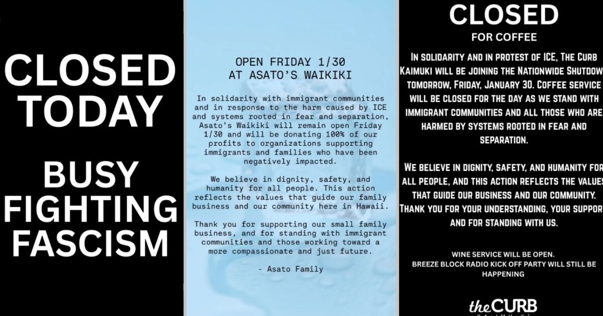 'It's about people': Some Hawaiʻi businesses voice opposition to ICE actions