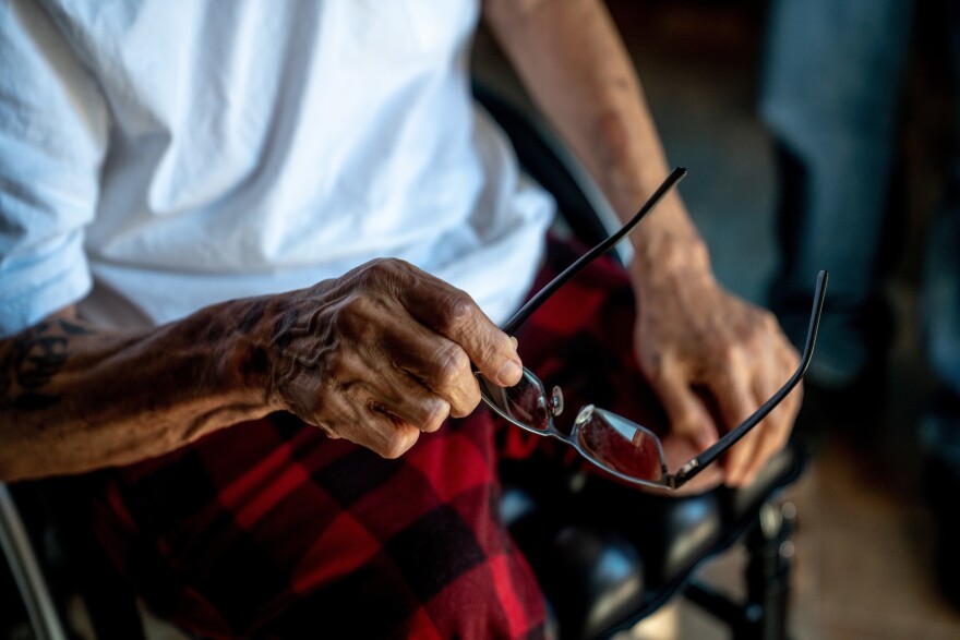 Native veteran Gerald Jackson lost both of his legs to diabetes. With the help of Jestin Dupree, Jackson travels five hours to Billings, Mont., where the nearest VA hospital is located.