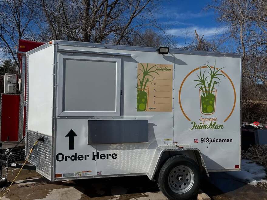 Exterior view of SugarCane Juiceman food truck.