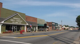 Main Street in Spindale, North Carolina in Rutherford County. 