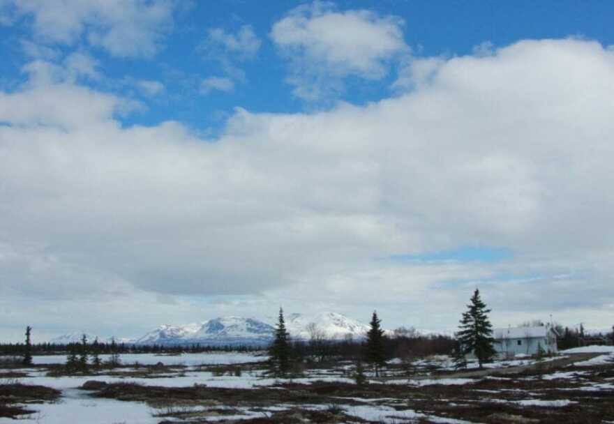 A view from Newhalen, one of the communities that would be impacted by Alaska Peninsula Corporation’s agreement. (Photo by Avery Lill/KDLG)