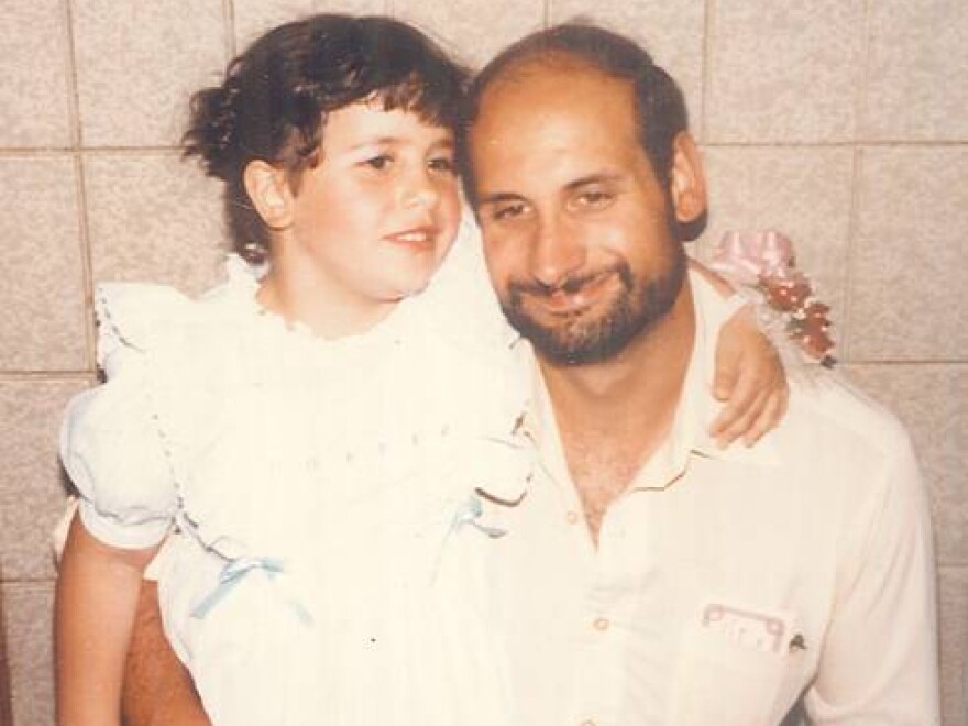 Christiana Pappas and her dad.