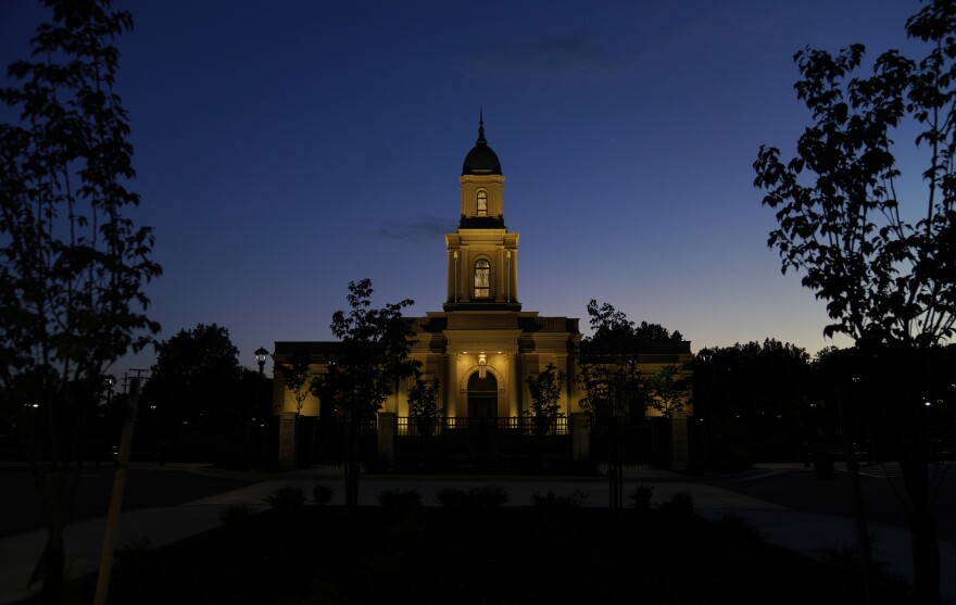 The new Church of Jesus Christ of Latter-day Saints temple in Independence, Ohio, near Cleveland, June 15, 2026.