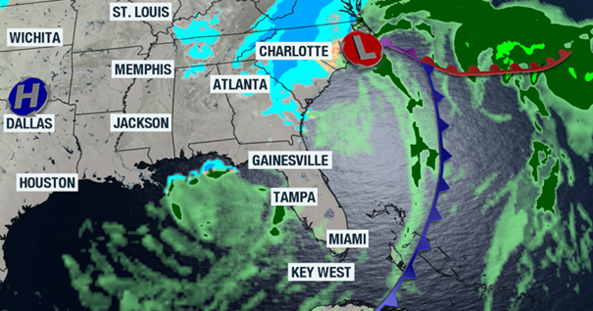 Bomb cyclone to drop snowfall over Carolinas