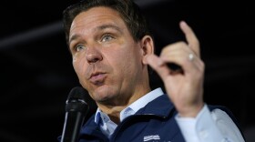 Republican presidential candidate Florida Gov. Ron DeSantis speaks during a meet & greet at the Hotel Charitone, Thursday, July 27, 2023, in Chariton, Iowa. (AP Photo/Charlie Neibergall)