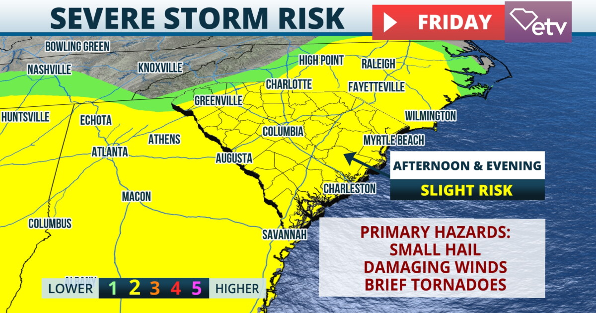 Another Round of Severe Storms Friday | South Carolina Public Radio