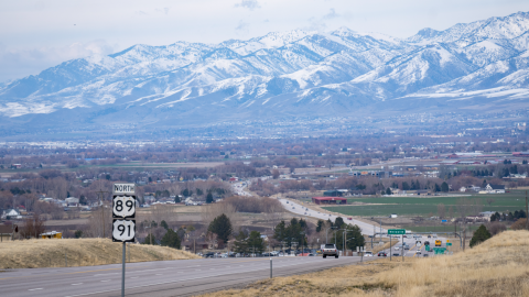 U.S. Highway 89/91 near a historically dangerous intersection with Wellsville's Center Street. Utah is trying something new to make the crossing safer.