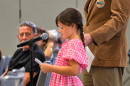 Evelyn Huneycutter, 7, of Maitland, shares her cancer story. She was diagnosed at age three and survived. She spoke out against the FDOH's proposal to remove school entry vaccine mandates.