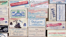 Butter labels from Irish creameries operating in the 1970s.