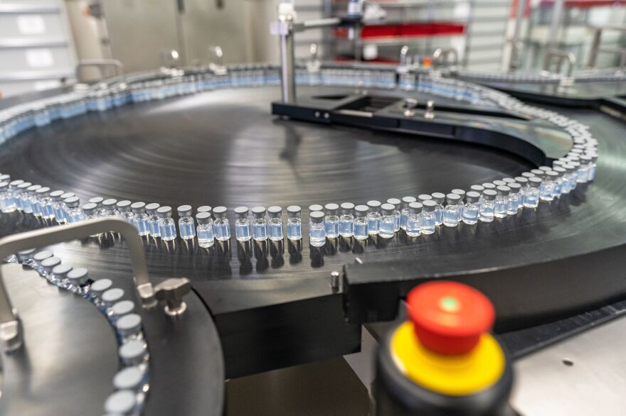 Vials of the newly reformulated COVID-19 vaccine booster are being readied by Pfizer for distribution now that the Food and Drug Administration has authorized the shots for people 12 and older.