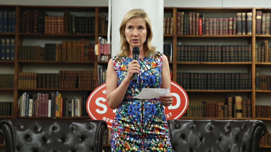 Bass Wyden, shown at a Strand book event in 2015, worries the landmark designation will lead to additional costs and make repairs or changes burdensome.