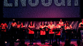 Nationwide plays to end gun violence called "Enough."