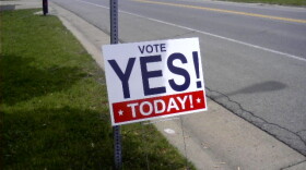 \"Yes\" to downsizing lawn sign on Berg Road in West Seneca
