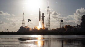 NASA Artemis II liftoff water